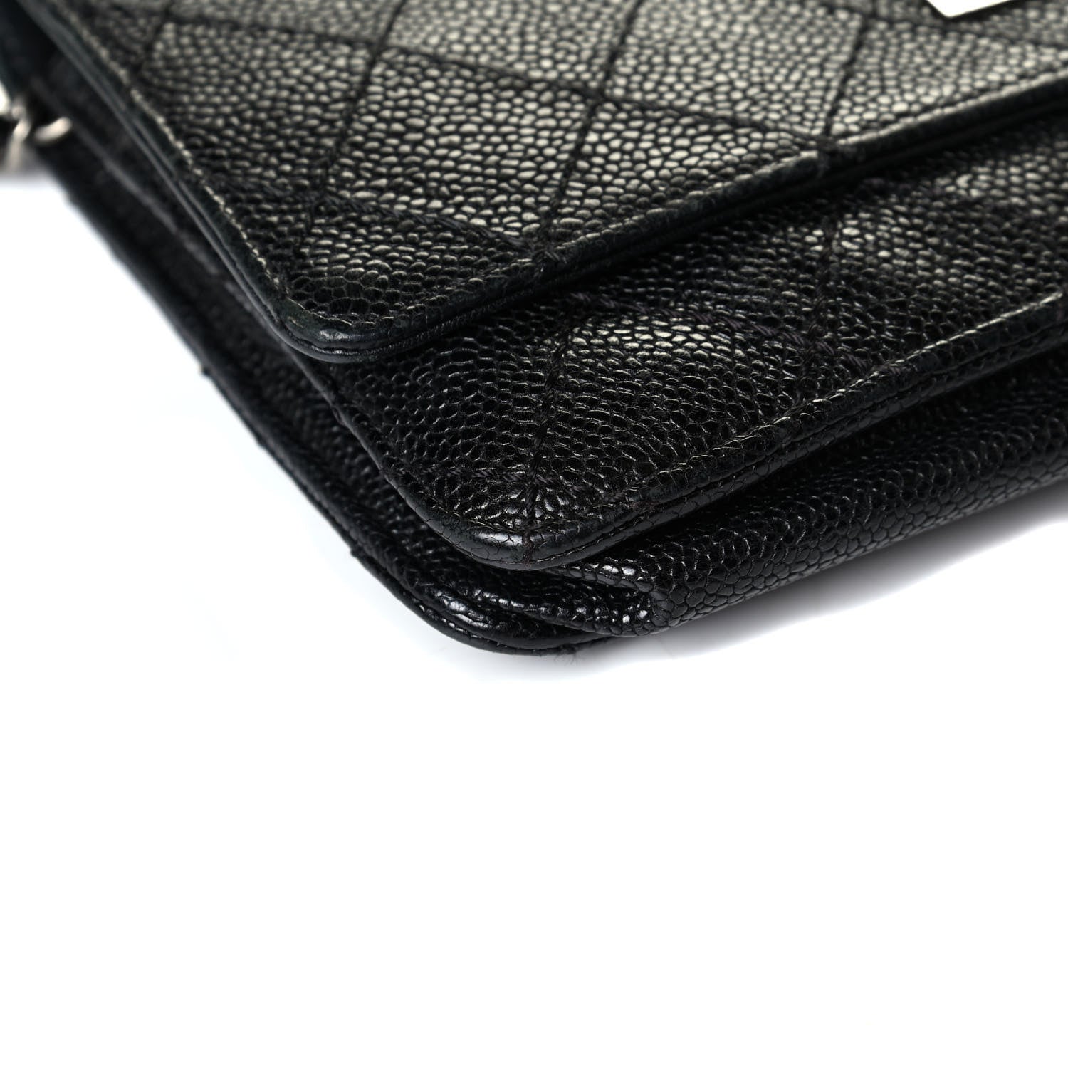 Chanel Caviar Quilted Reissue Wallet On Chain WOC Black 5 of 9