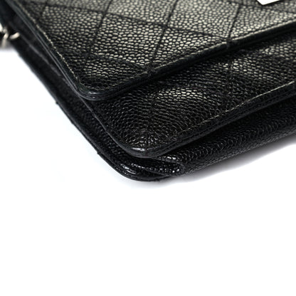 Chanel Caviar Quilted Reissue Wallet On Chain WOC Black 5 of 9