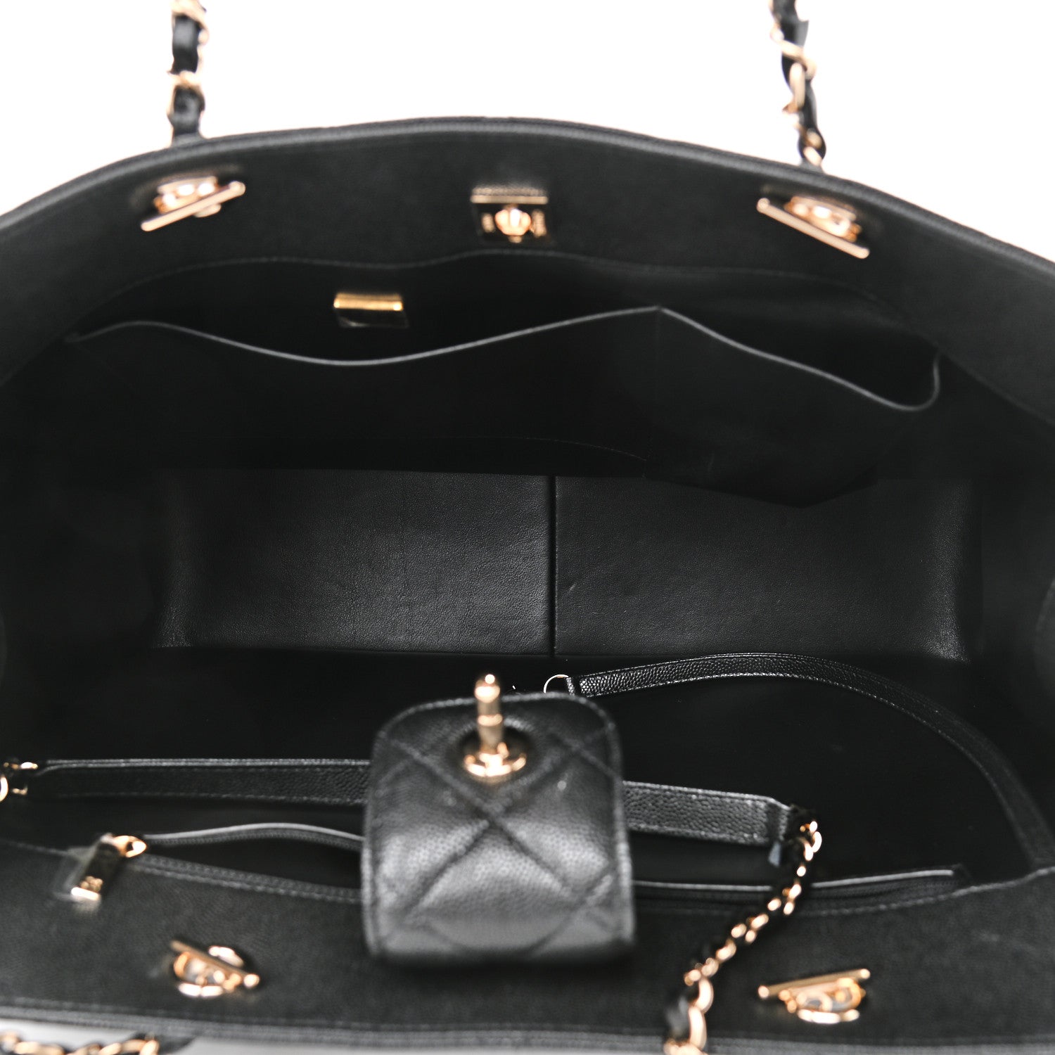 Chanel Caviar Quilted Large Shopping Tote Black 5 of 11