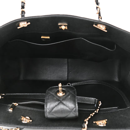 Chanel Caviar Quilted Large Shopping Tote Black 5 of 11