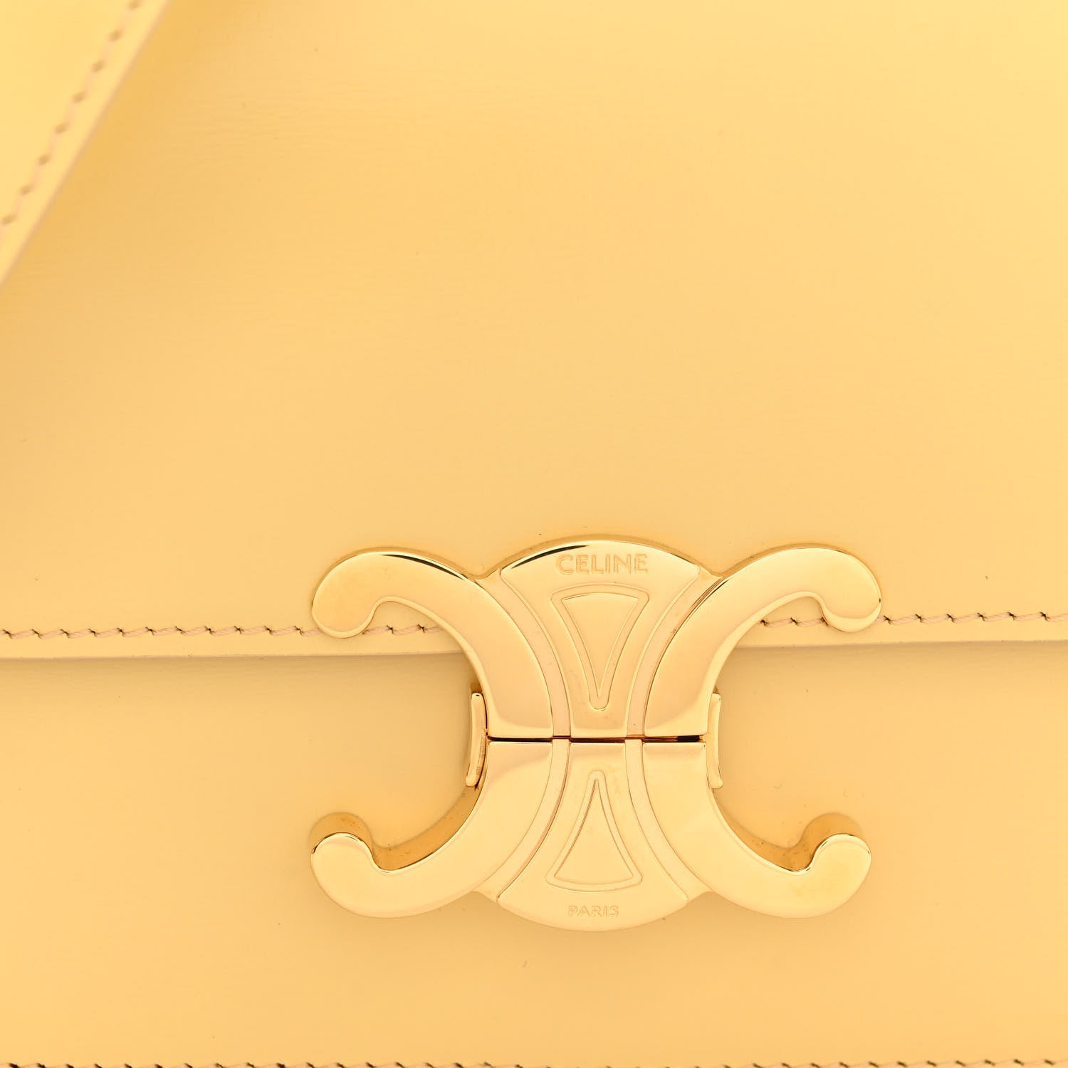 Celine Shiny Calfskin Teen Triomphe Pollen 7 of 9