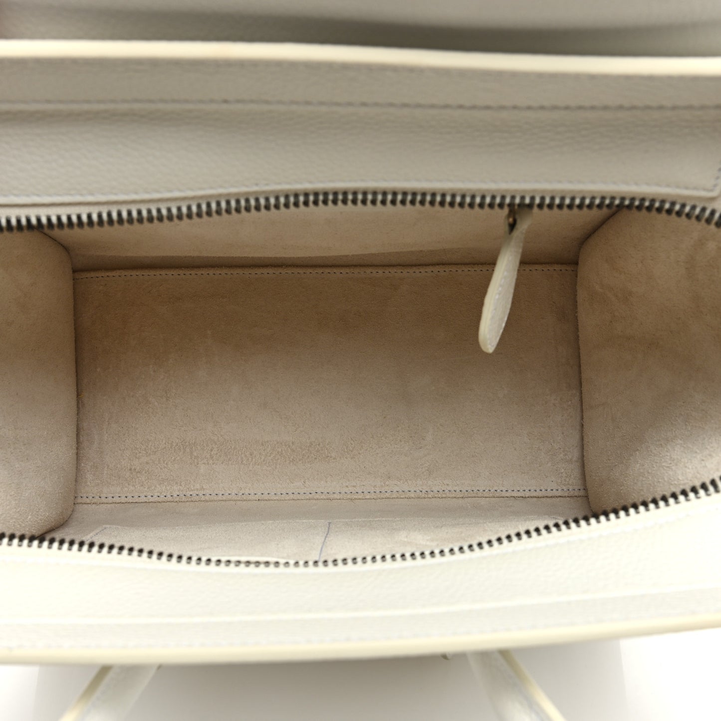 Grained Calfskin Medium Phantom Luggage Cream