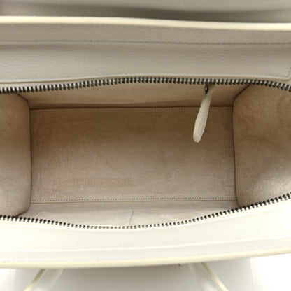 Celine Grained Calfskin Medium Phantom Luggage Cream 5 of 8
