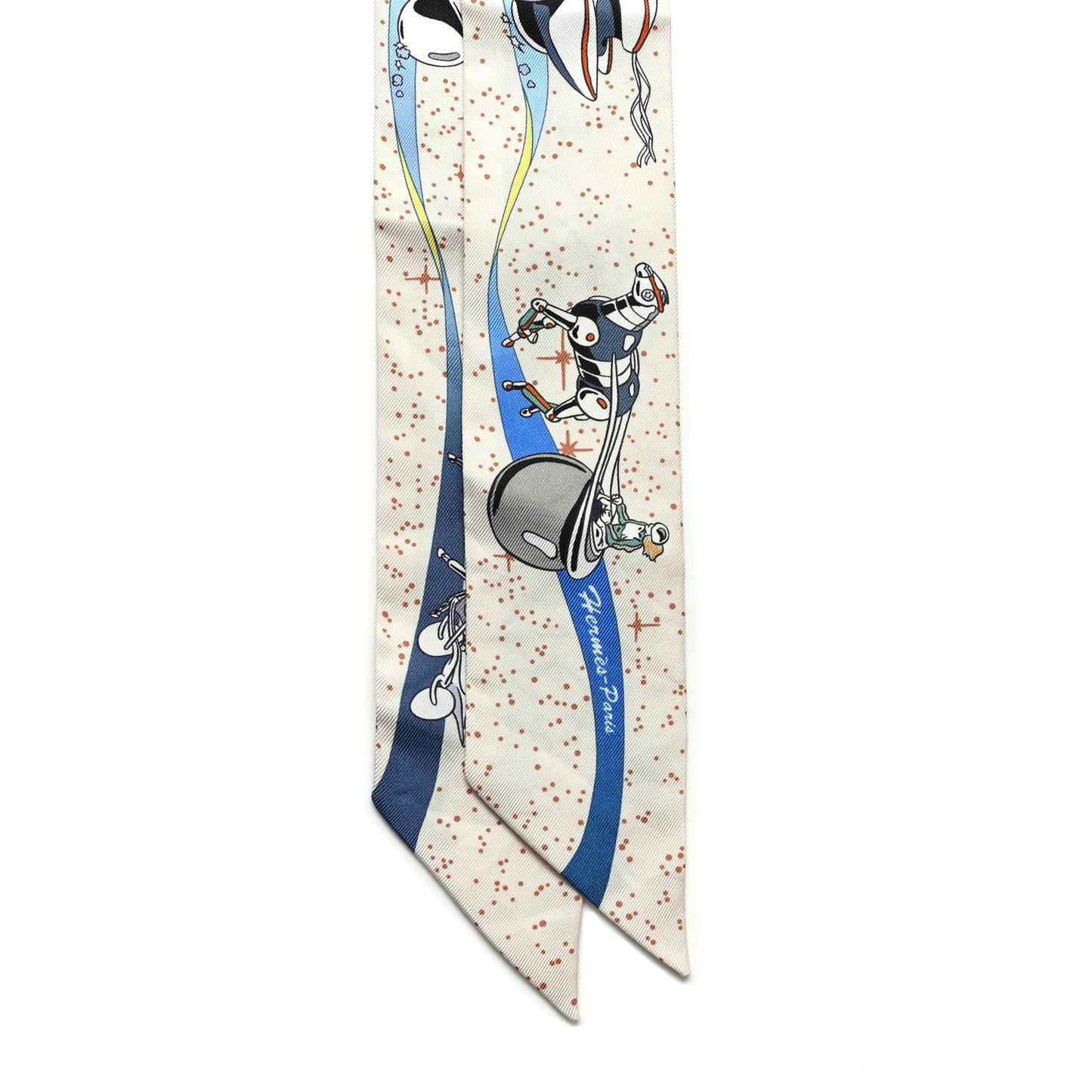 Silk Space Derby Twilly Creme Bleu Multicolor