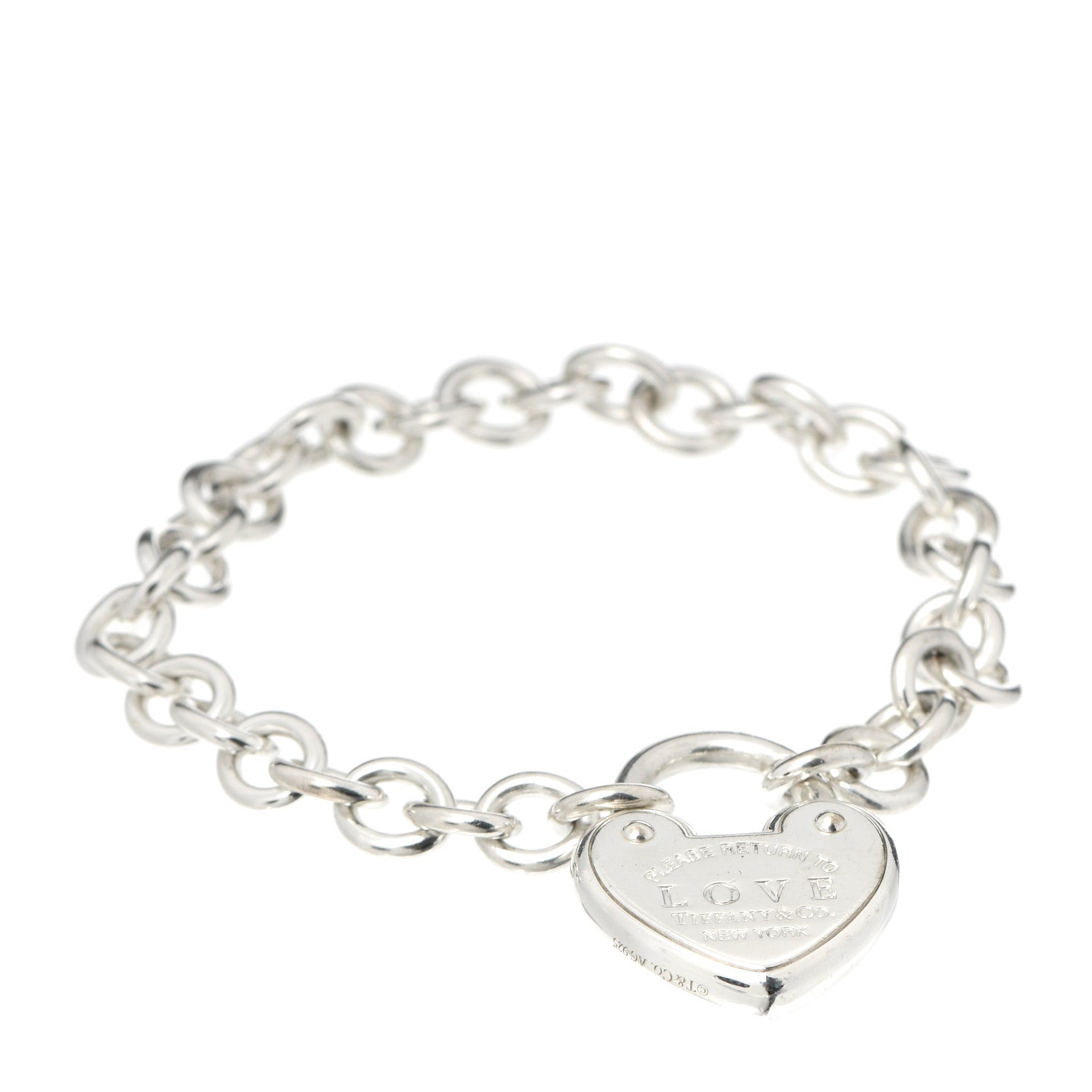 Tiffany Sterling Silver Return to Tiffany Love Lock Bracelet 1 of 5