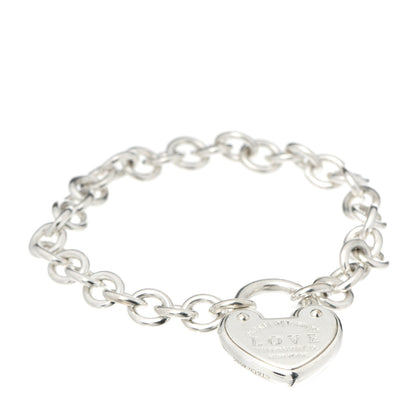 Tiffany Sterling Silver Return to Tiffany Love Lock Bracelet 1 of 5
