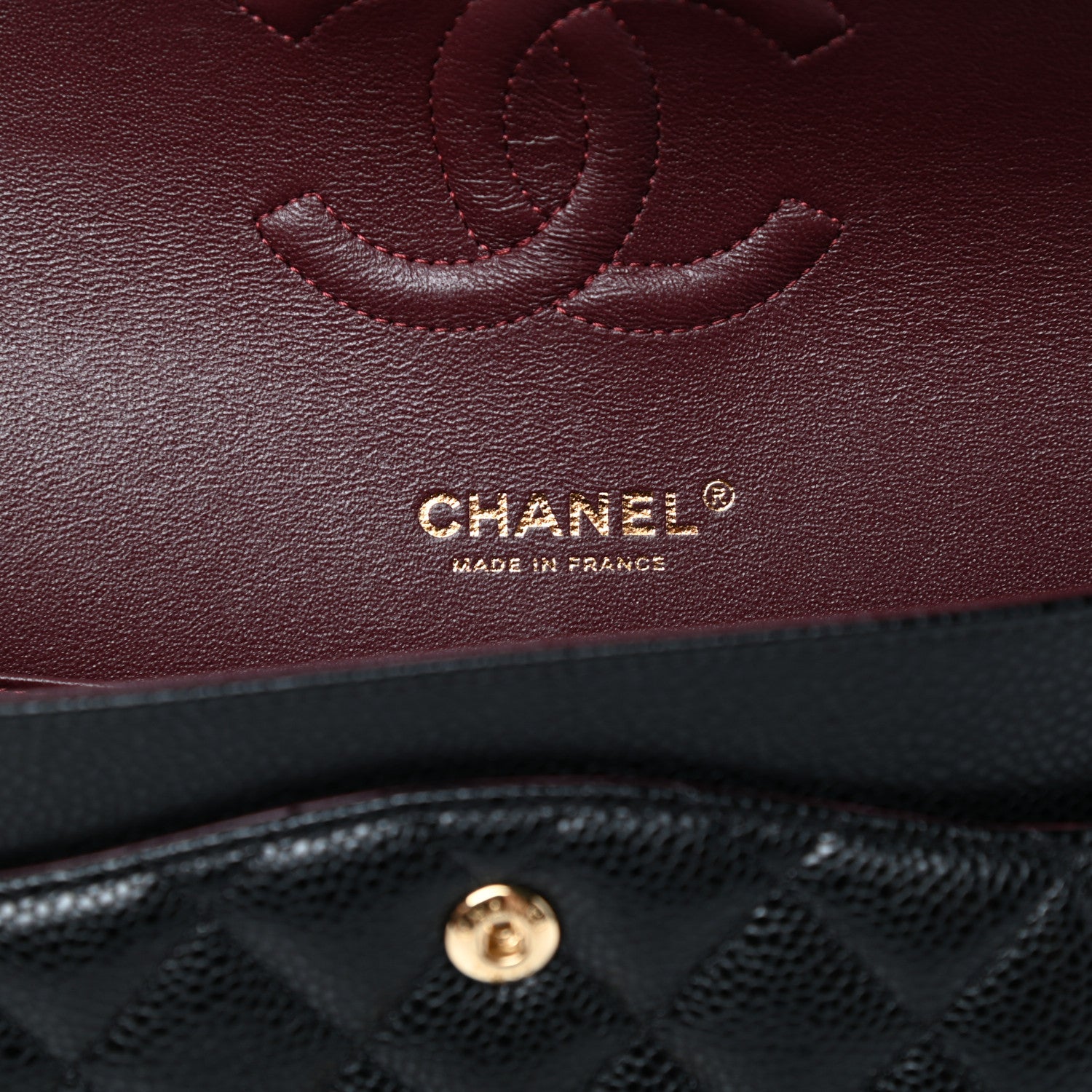 Chanel Caviar Quilted Medium Double Flap Black 6 of 11