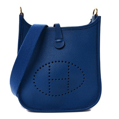 Hermes Taurillon Clemence Evelyne TPM Bleu France 1 of 9