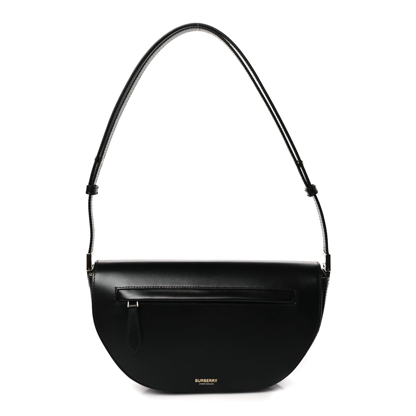 Calfskin Small Olympia Shoulder Bag Black