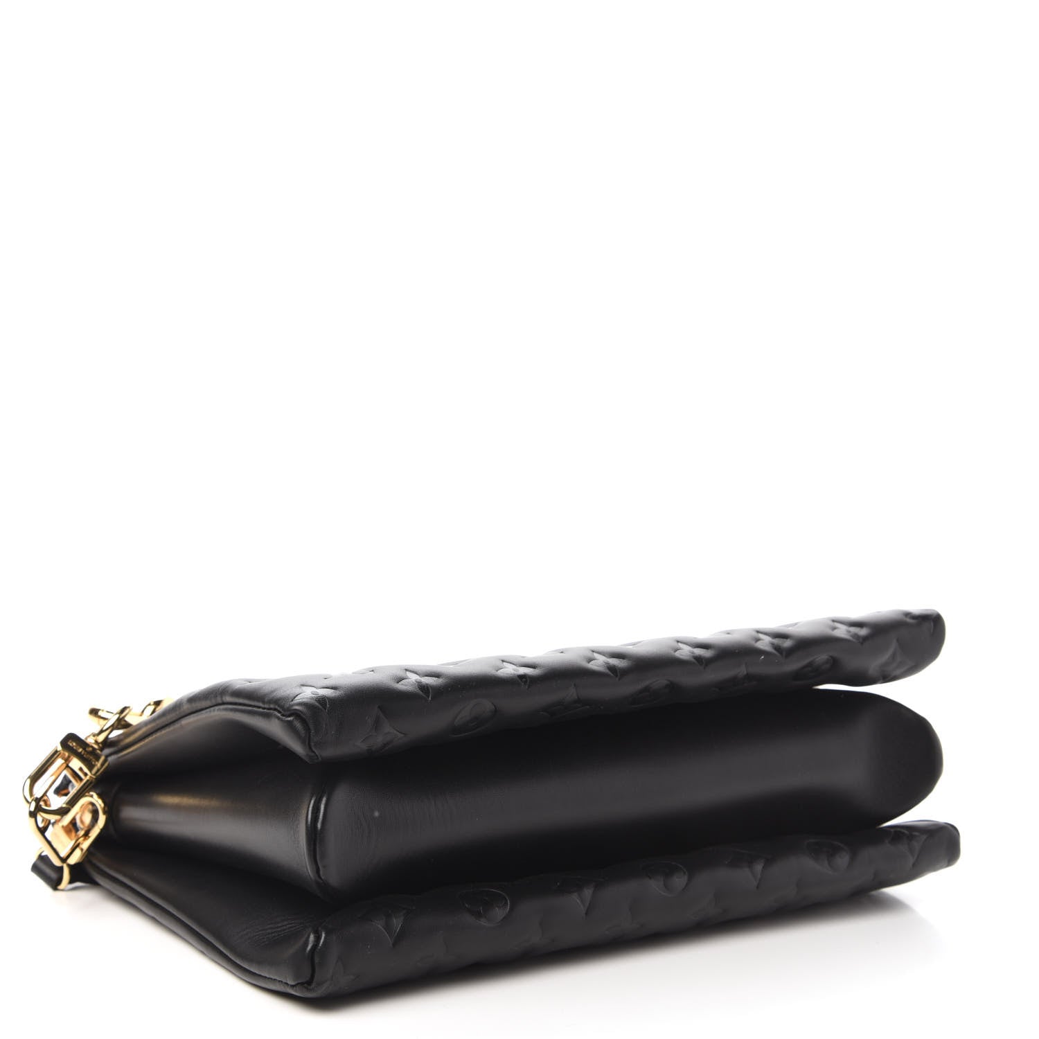 Louis Vuitton Lambskin Embossed Monogram Coussin MM Black 5 of 10