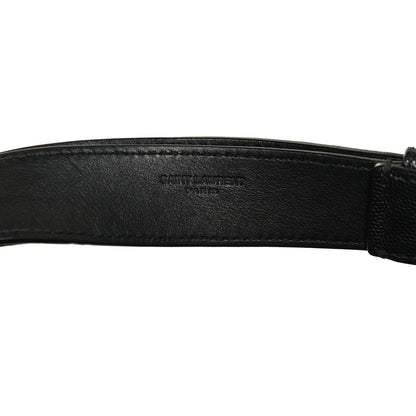 Saint Laurent Grain De Poudre Monogram Belt Bag Black 6 of 11