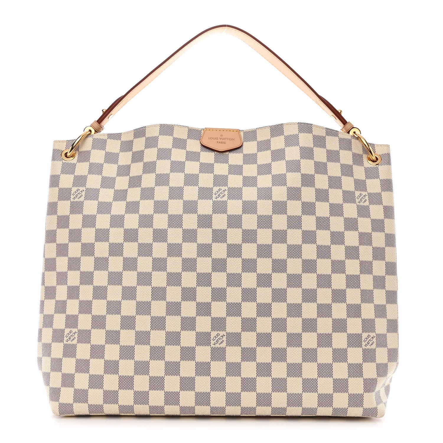 Louis Vuitton Damier Azur Graceful MM Rose Ballerine 1 of 11