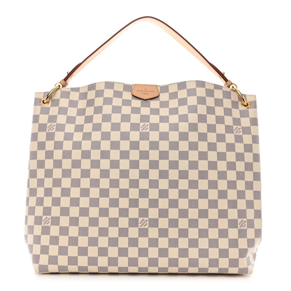 Louis Vuitton Damier Azur Graceful MM Rose Ballerine 1 of 11