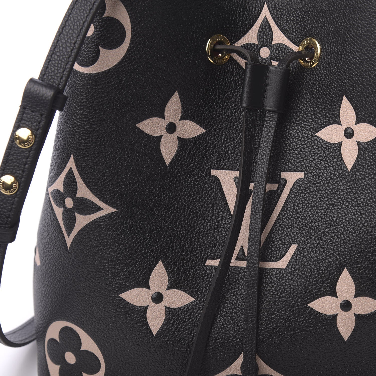 Louis Vuitton Empreinte Monogram Giant Neonoe MM Black Beige 11 of 11