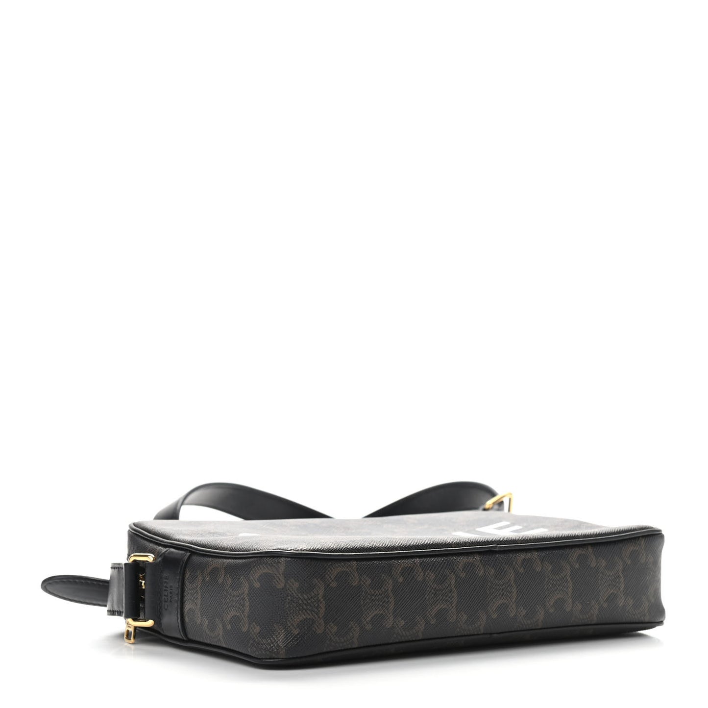 Triomphe Canvas Medium Messenger Bag Black
