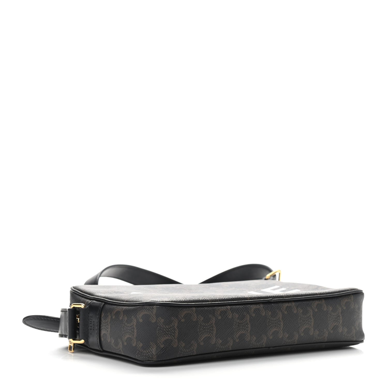 Celine Triomphe Canvas Medium Messenger Bag Black 4 of 9