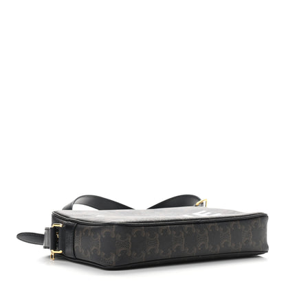 Celine Triomphe Canvas Medium Messenger Bag Black 4 of 9