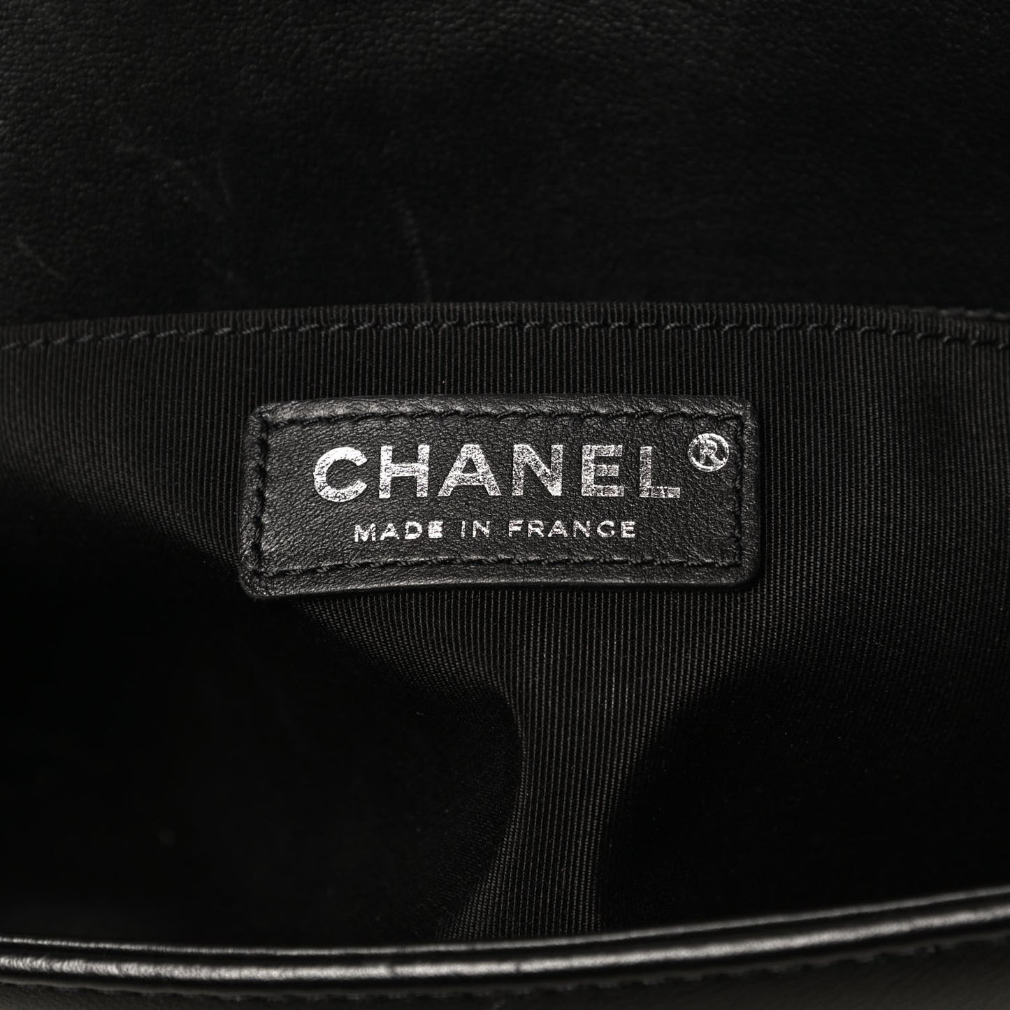 Lambskin Quilted Medium Boy Flap Black
