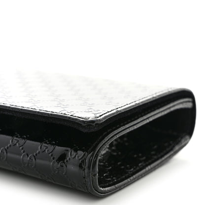 Gucci Patent Microguccissima Small Broadway Clutch Black 9 of 13