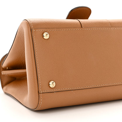 Delvaux Grained Calfskin Mini Brillant Satchel Natural 9 of 18