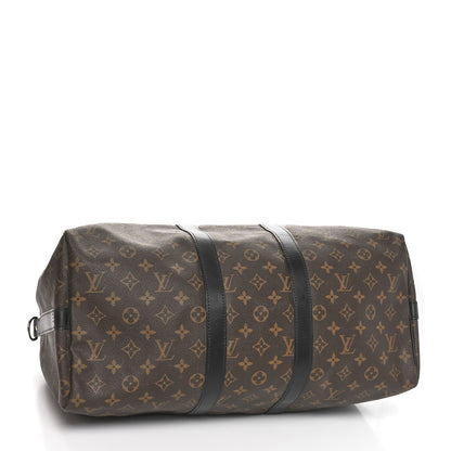 Louis Vuitton Monogram Macassar Keepall Bandouliere 45 4 of 10