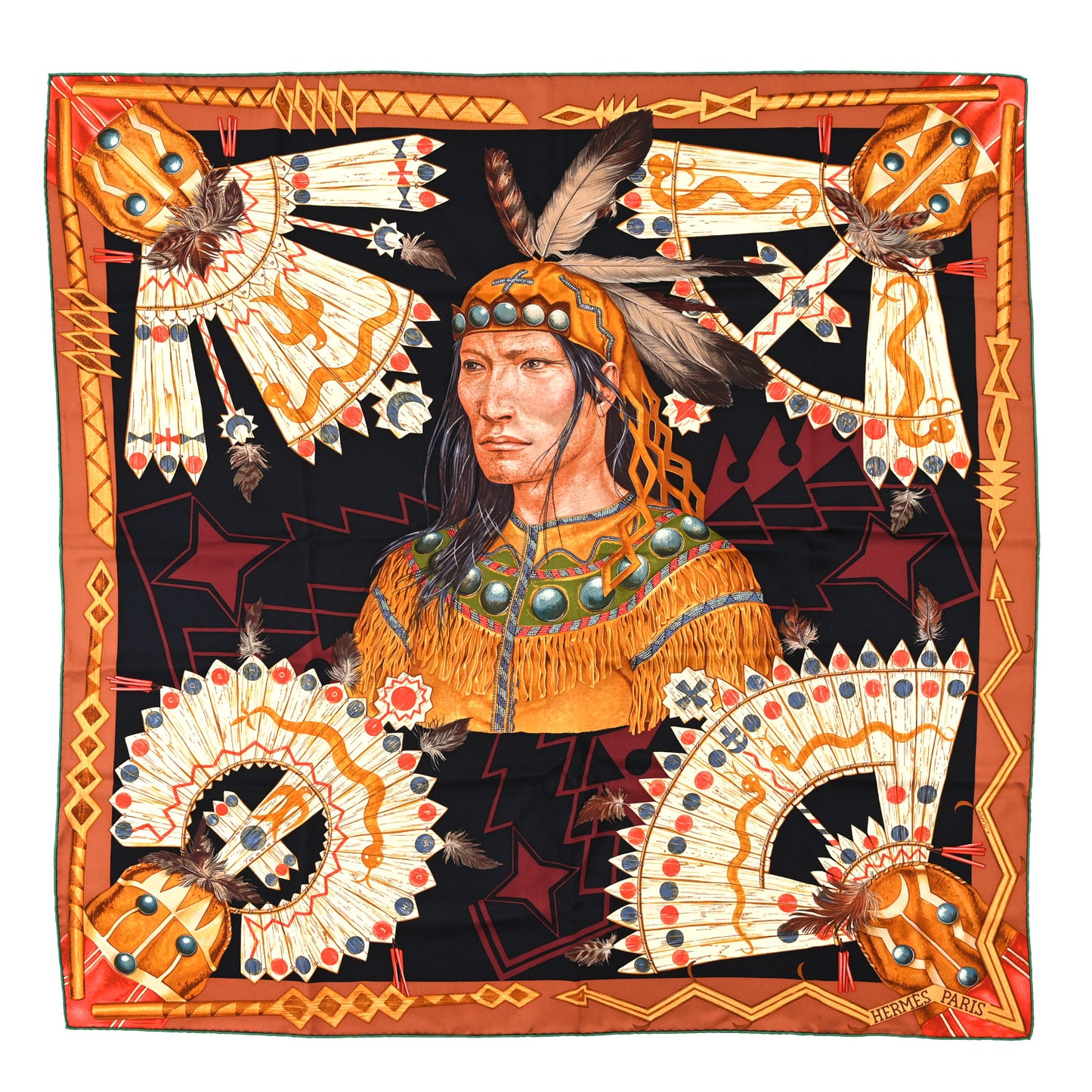 Silk Cosmogonie Apache Scarf 90