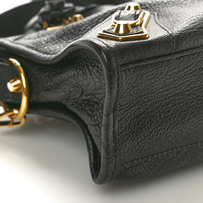 Balenciaga Chevre Gold Metallic Edge Hardware Mini City Black 11 of 12