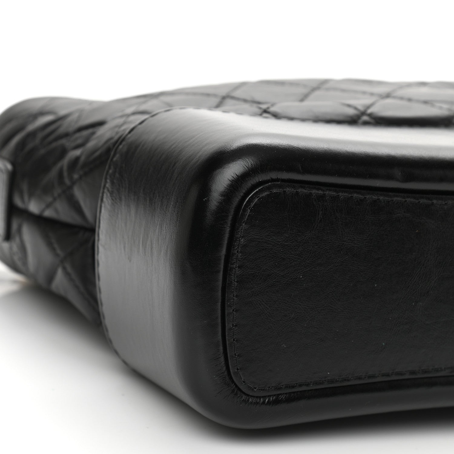 Chanel Aged Calfskin Quilted Medium Gabrielle Hobo Black 8 of 9