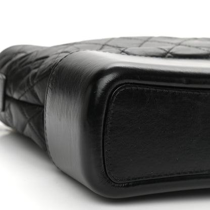 Chanel Aged Calfskin Quilted Medium Gabrielle Hobo Black 8 of 9