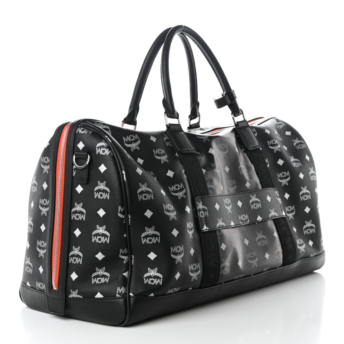 Visetos Large Traveler Weekender Duffle Bag Black White