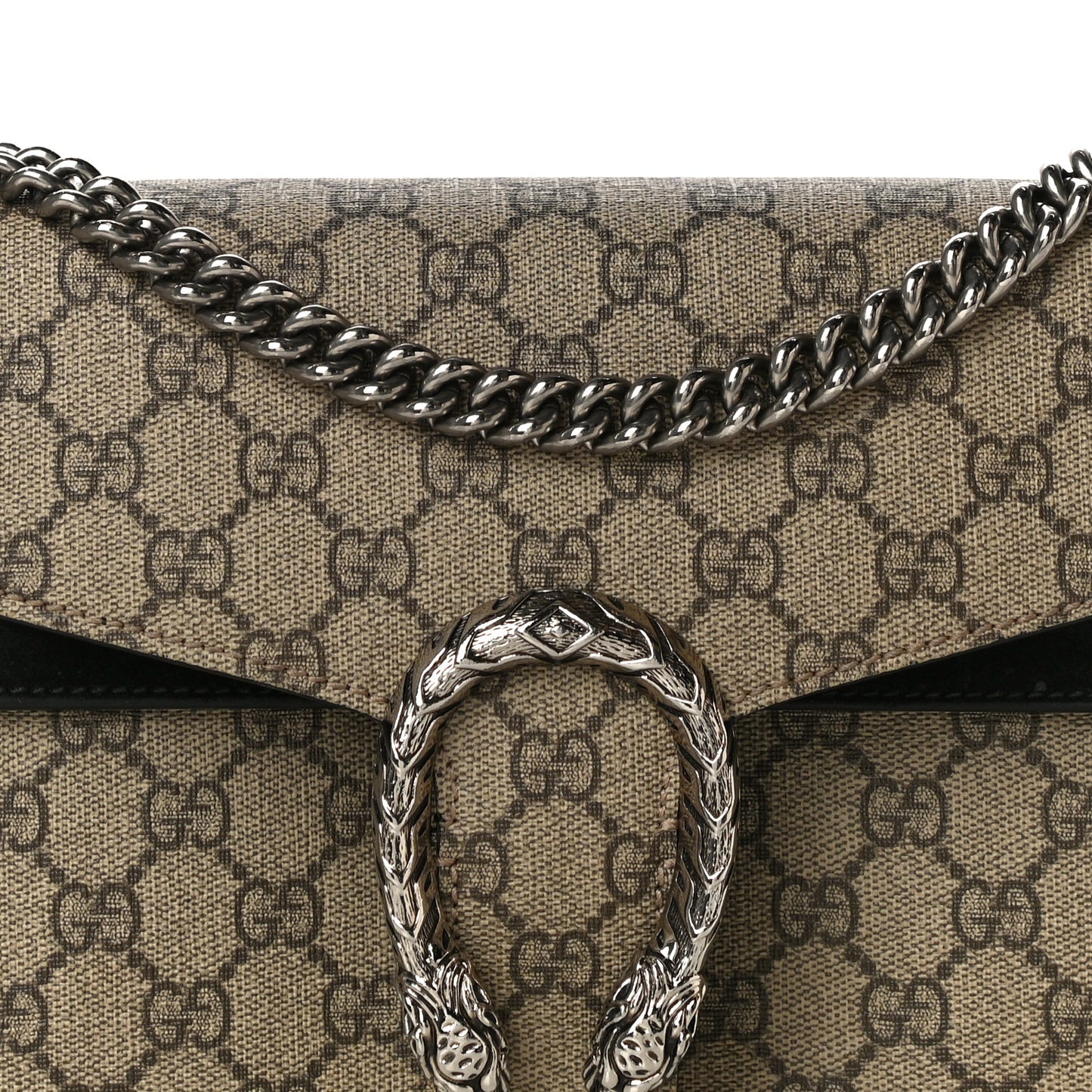 GG Supreme Monogram Small Dionysus Shoulder Bag Black