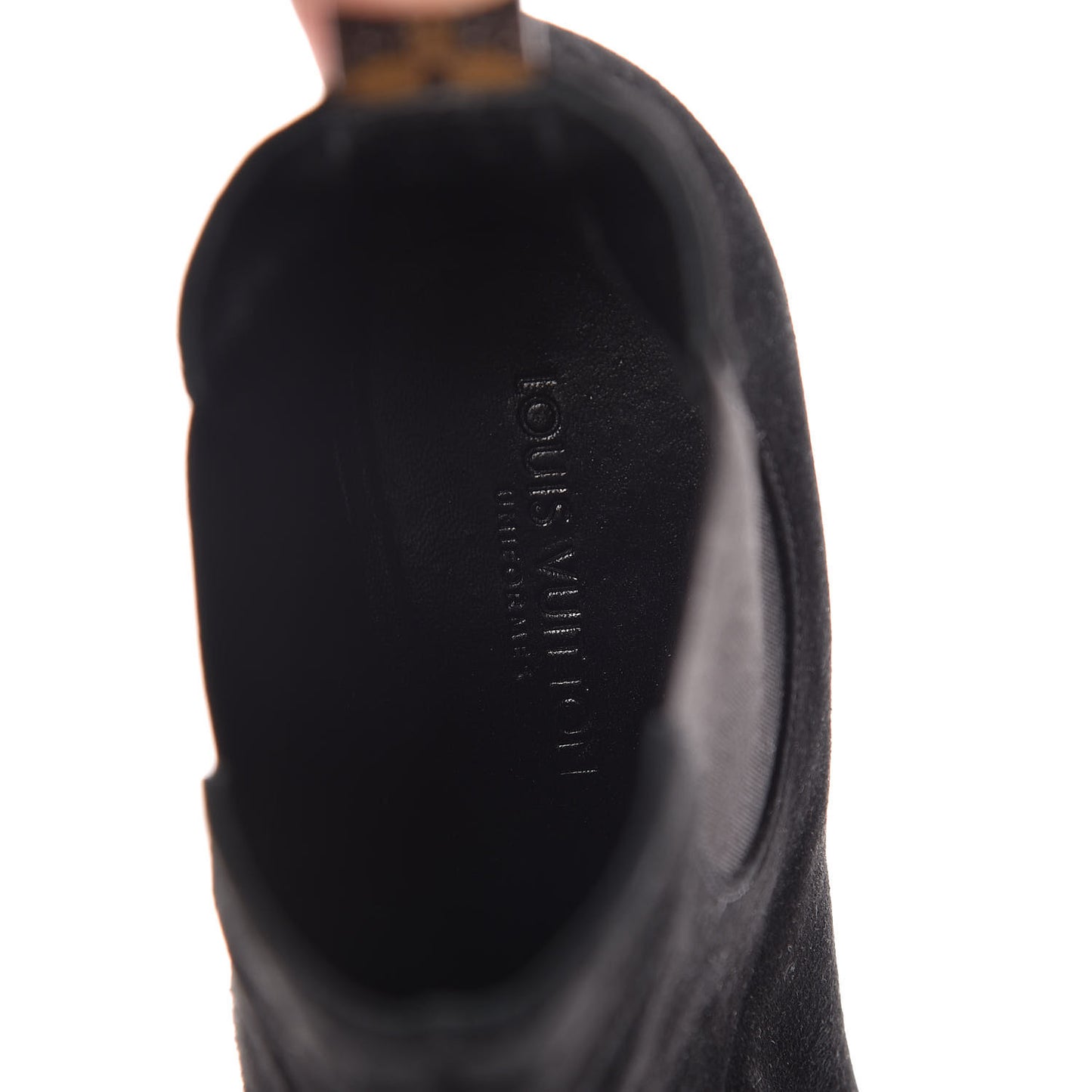 Suede Monogram Uniformes Cap Toe Chelsea 75mm Ankle Boots 39 Black