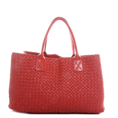 Bottega Veneta Nappa Intrecciato Medium Cabat Red 1 of 8