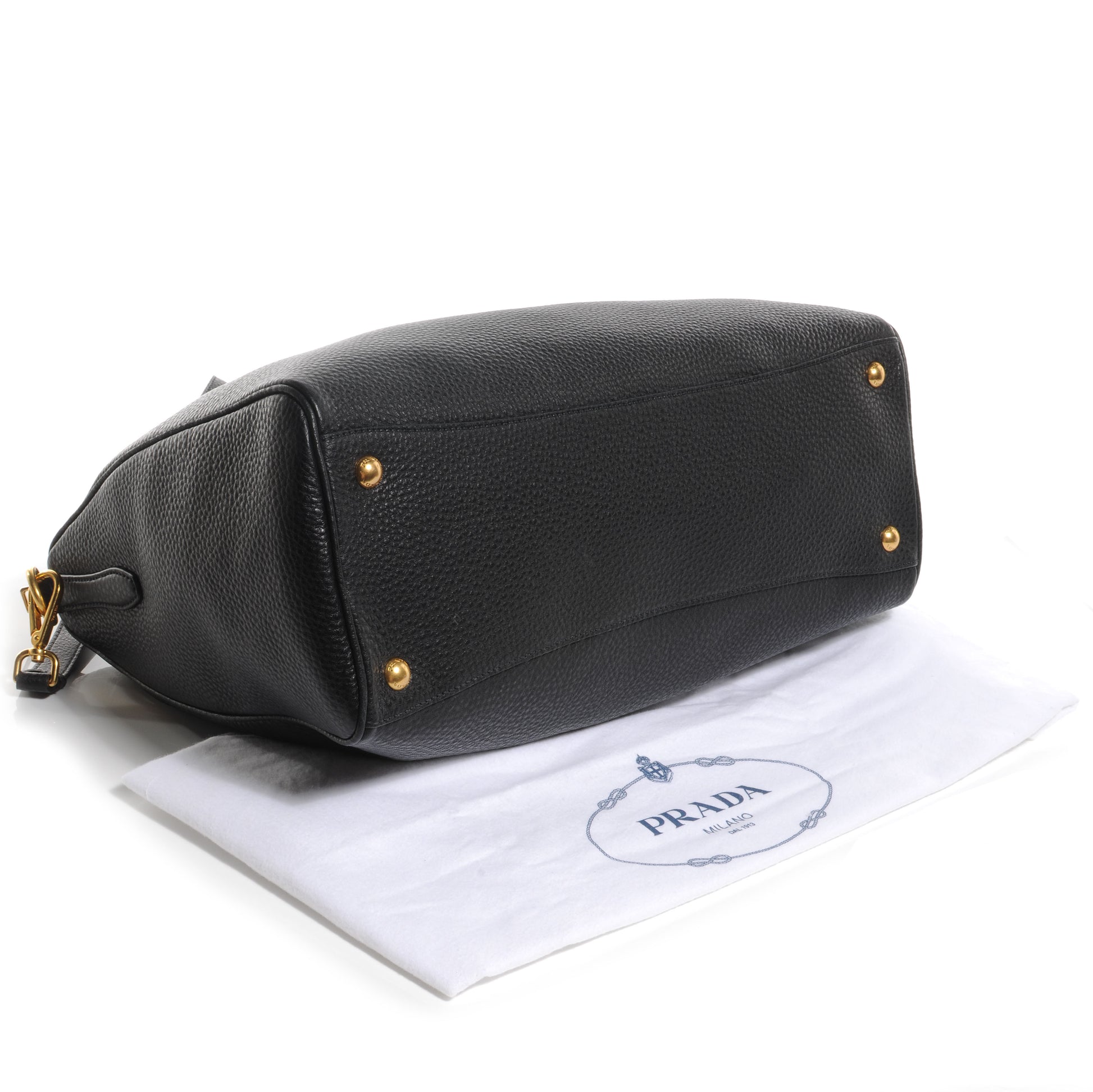 Prada Vitello Daino Shoulder Bag Nero Black 4 of 7