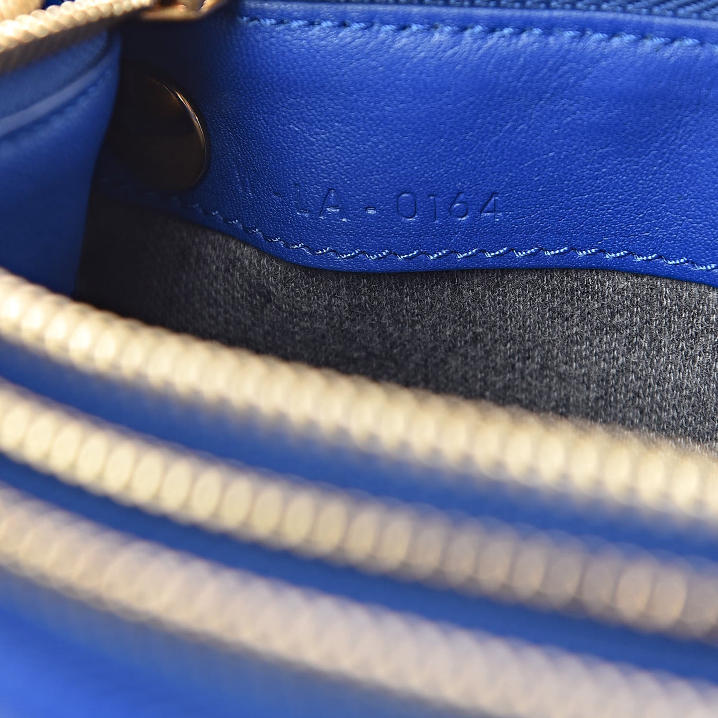 Lambskin Large Trio Crossbody Bag Indigo