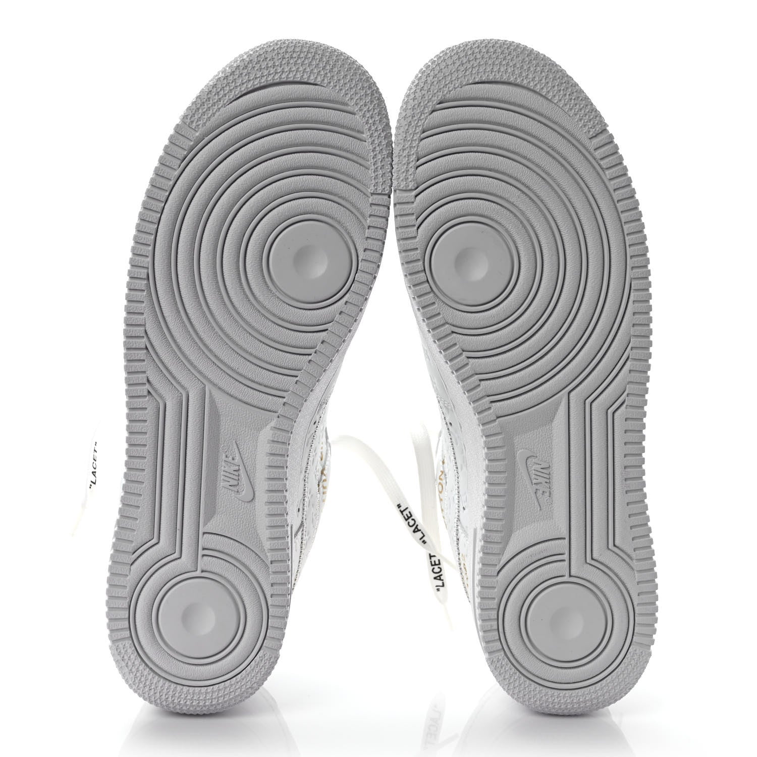 Louis Vuitton X NIKE AIR FORCE 1 Calfskin Monogram Mens Low Top Sneakers 9 White 6 of 10
