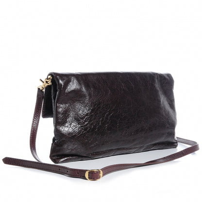 Balenciaga Agneau Giant 12 Gold Hardware Envelope Strap Clutch Cigare Fonce 3 of 10