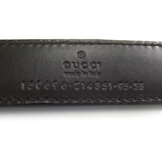 Guccissima Leather Chain Belt Brown 38