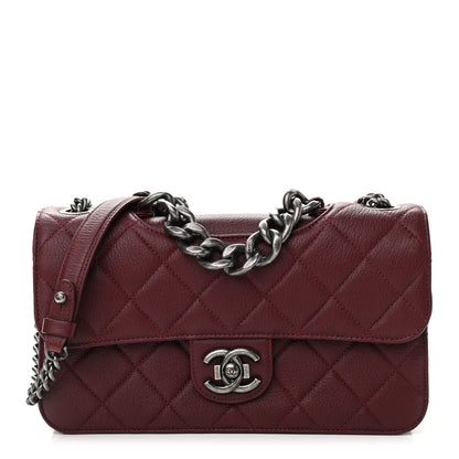 Chanel Goatskin Quilted Medium Perfect Edge Flap Burgundy 1 of 13