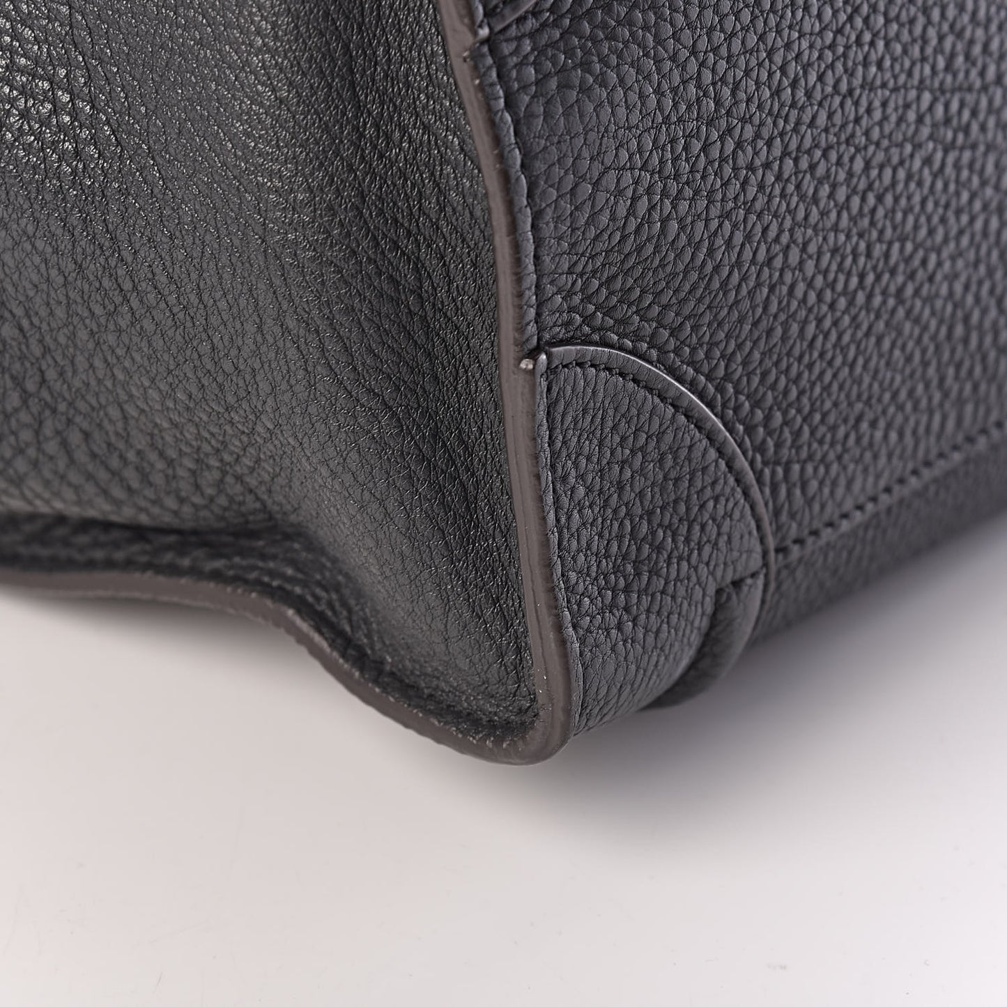 Drummed Calfskin Mini Luggage Anthracite