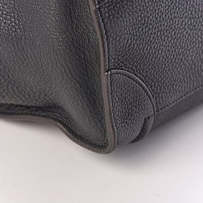 Celine Drummed Calfskin Mini Luggage Anthracite 12 of 15