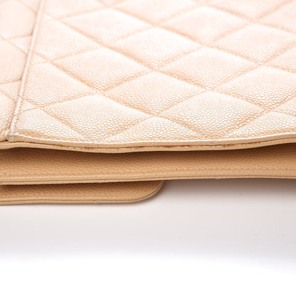 Chanel Caviar Quilted Briefcase Laptop Bag Beige 8 of 16
