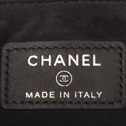 Chanel Patent Quilted Mini Phone Holder Clutch Black 6 of 7