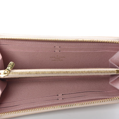Louis Vuitton Damier Azur Clemence Wallet Rose Ballerine 5 of 12