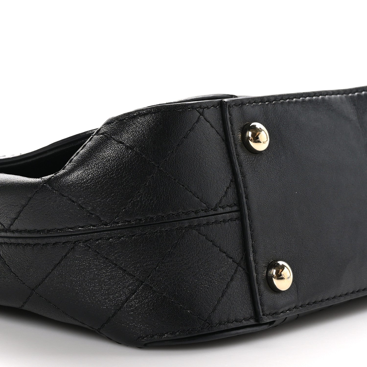 Chanel Calfskin Stitched Medium Covered CC Flap Bag Black 9 of 11