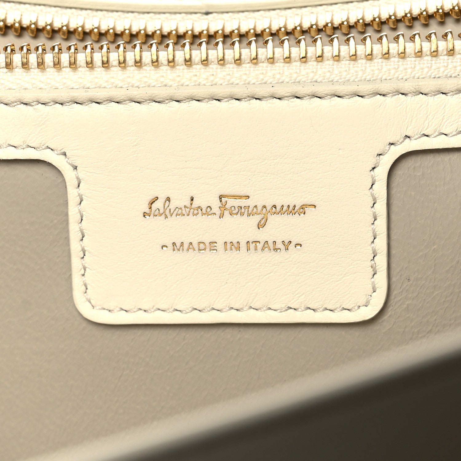 Salvatore Ferragamo Calfskin Vittoria Bag White 7 of 12