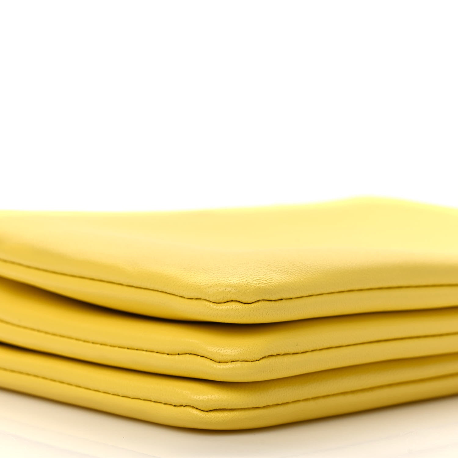 Celine Lambskin Small Trio Crossbody Bag Fluo Yellow 10 of 11