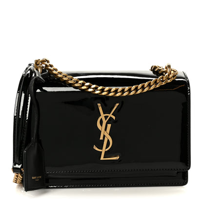 Saint Laurent Patent Small Monogram Sunset Black 1 of 11