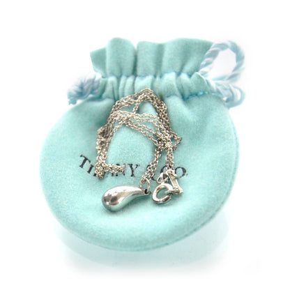 Tiffany Sterling Silver Elsa Peretti Teardrop Pendant Necklace 1 of 4