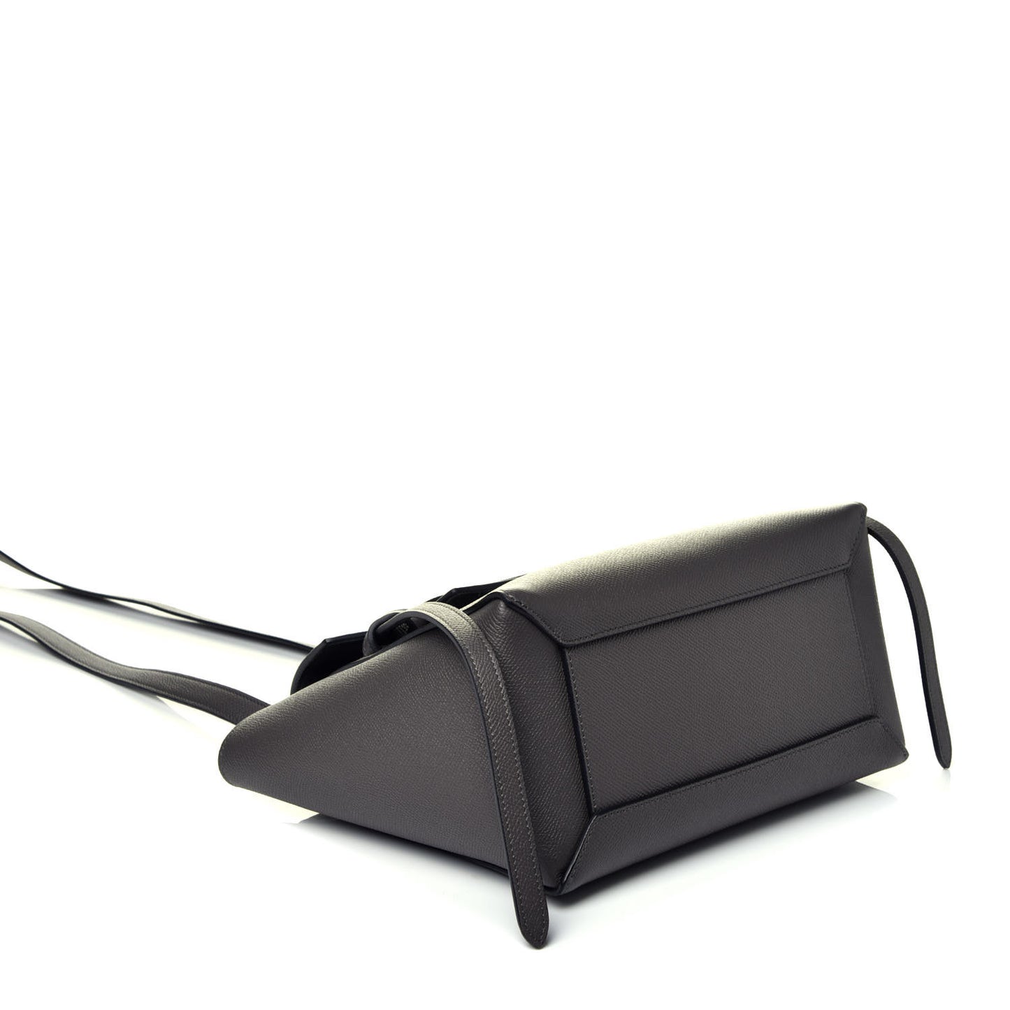 Baby Grained Calfskin Micro Belt Bag Grey